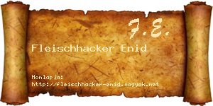 Fleischhacker Enid névjegykártya
